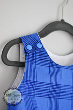 Load image into Gallery viewer, Blue Baby Bubble Romper