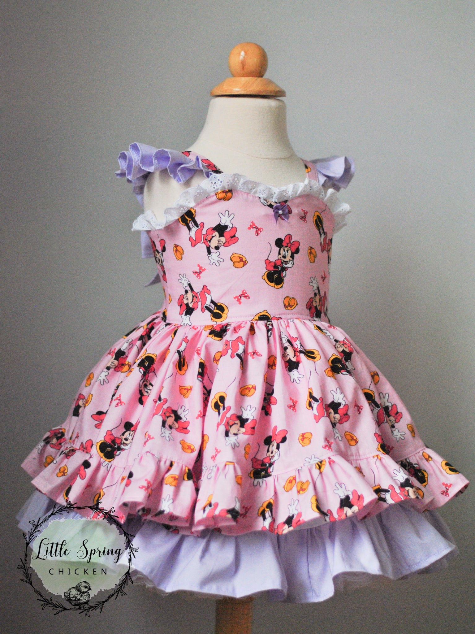 open lace back dress Pink Chicken Stevie Dress in Cloud Pink Cherry 7Y main image 1
